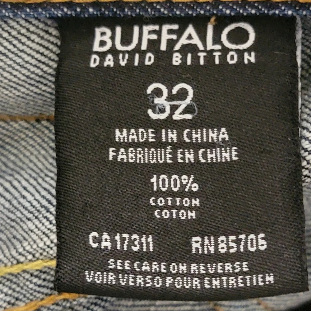 Buffalo David Bitton straight leg men blue jeans size 32